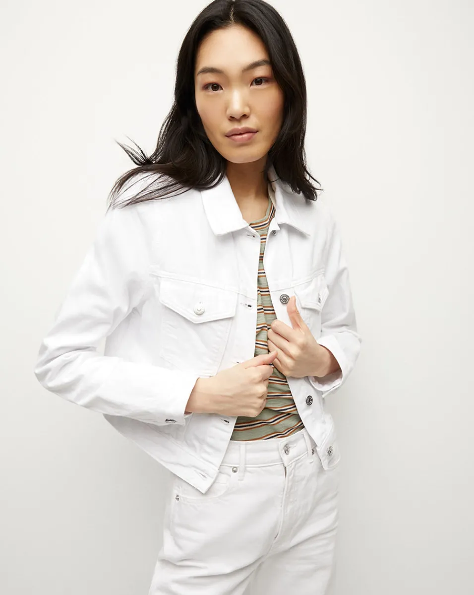 Store Veronica Beard Hartford Denim Jacket in White