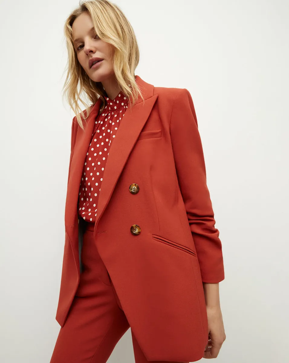 Cheap Veronica Beard Hirsh Dickey Jacket in Brick Red BrickRed