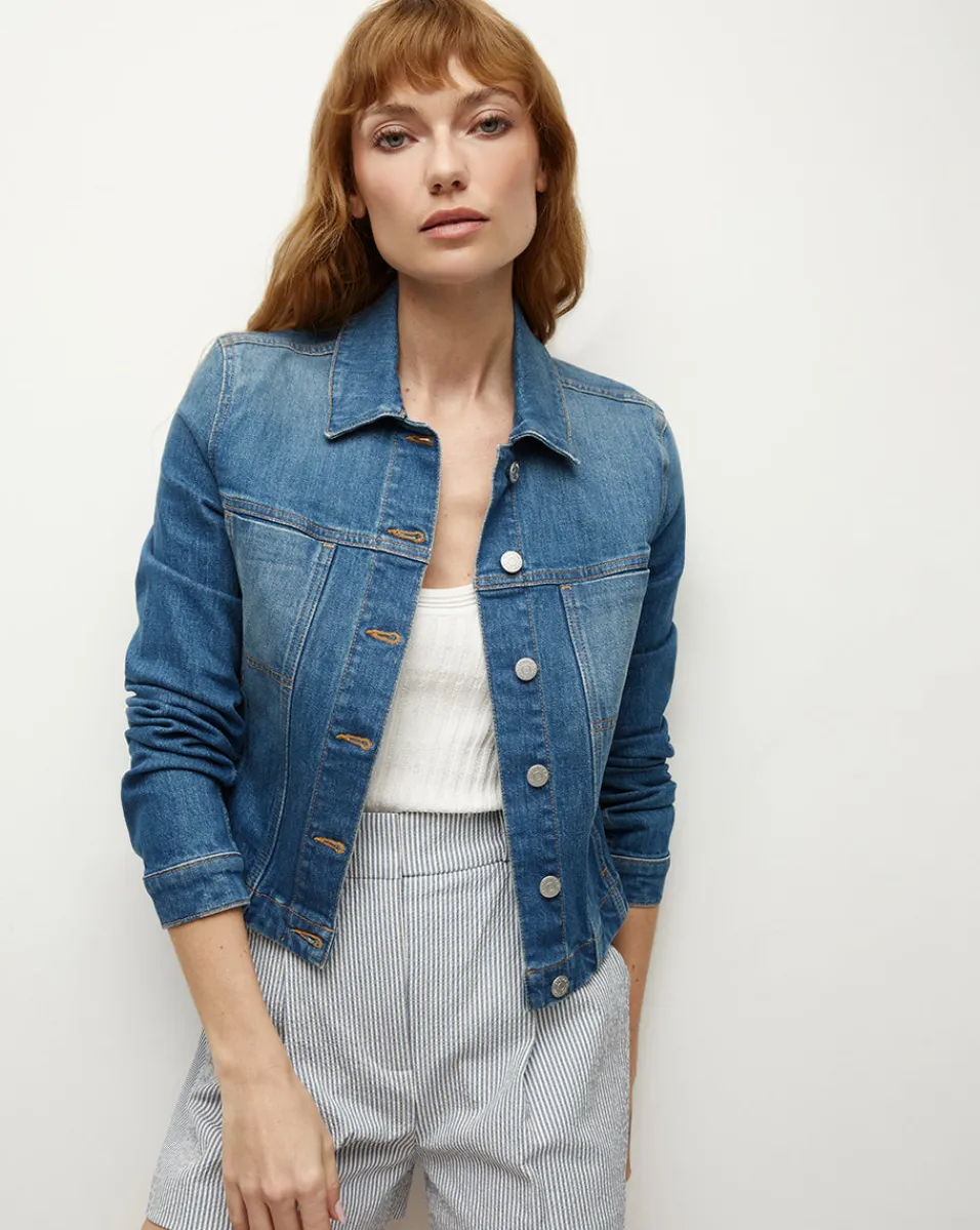 Clearance Veronica Beard Holden Denim Jacket in Serendipity