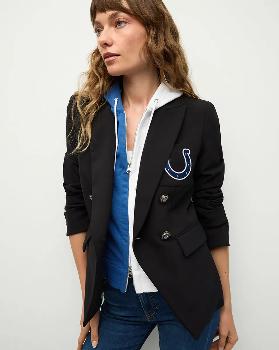 Cheap Veronica Beard Indianapolis Colts Dickey Jacket in Black/Silver IndianapolisColts