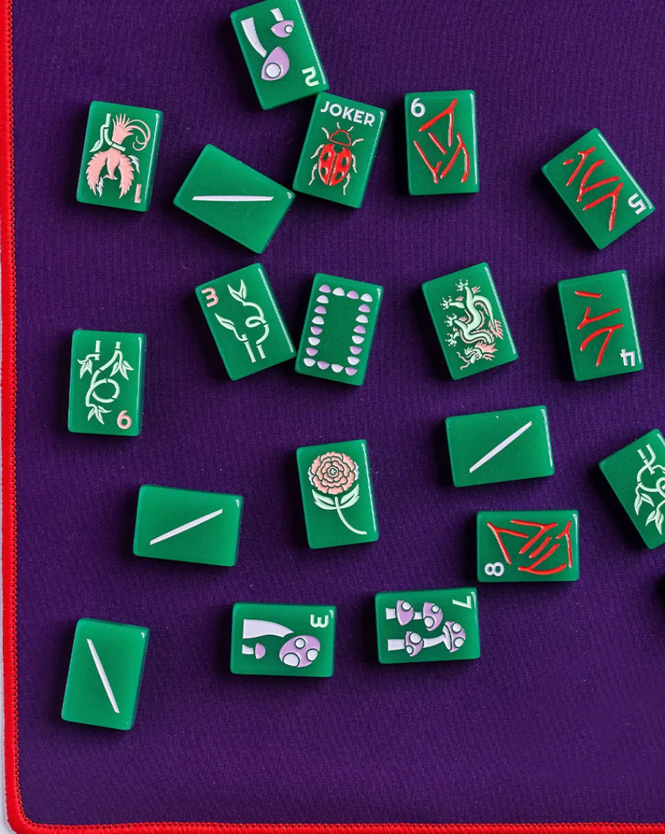 Online Veronica Beard Green Mahjong Tiles | The Lucky Line in Jade