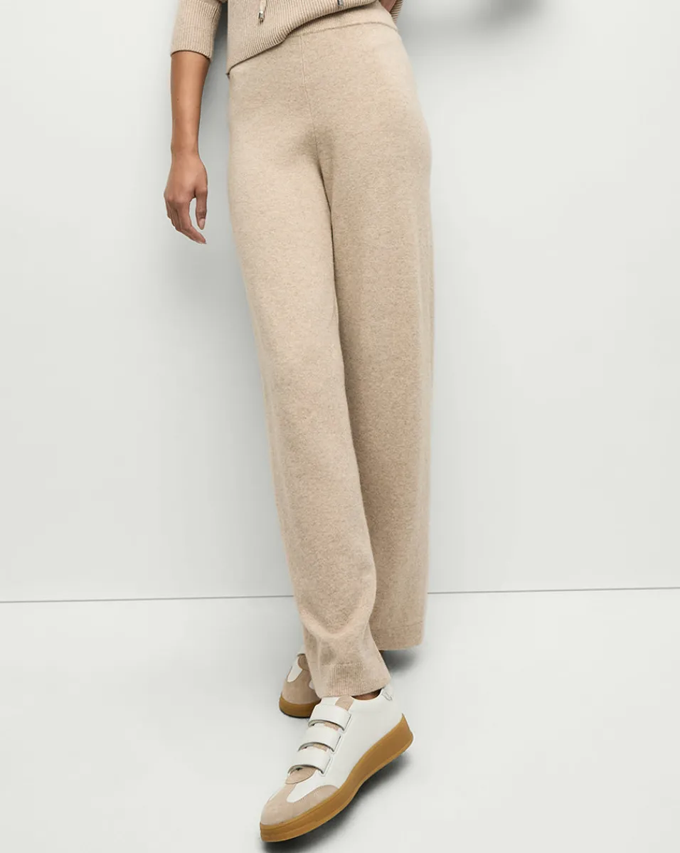 Discount Veronica Beard Jenkins Merino Cashmere Pant in Oatmeal