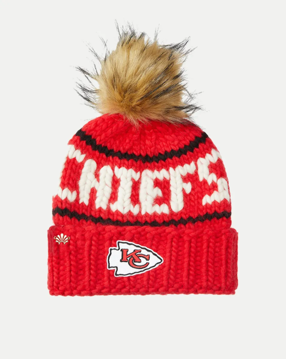 Flash Sale Veronica Beard Kansas City Chiefs Beanie in Red