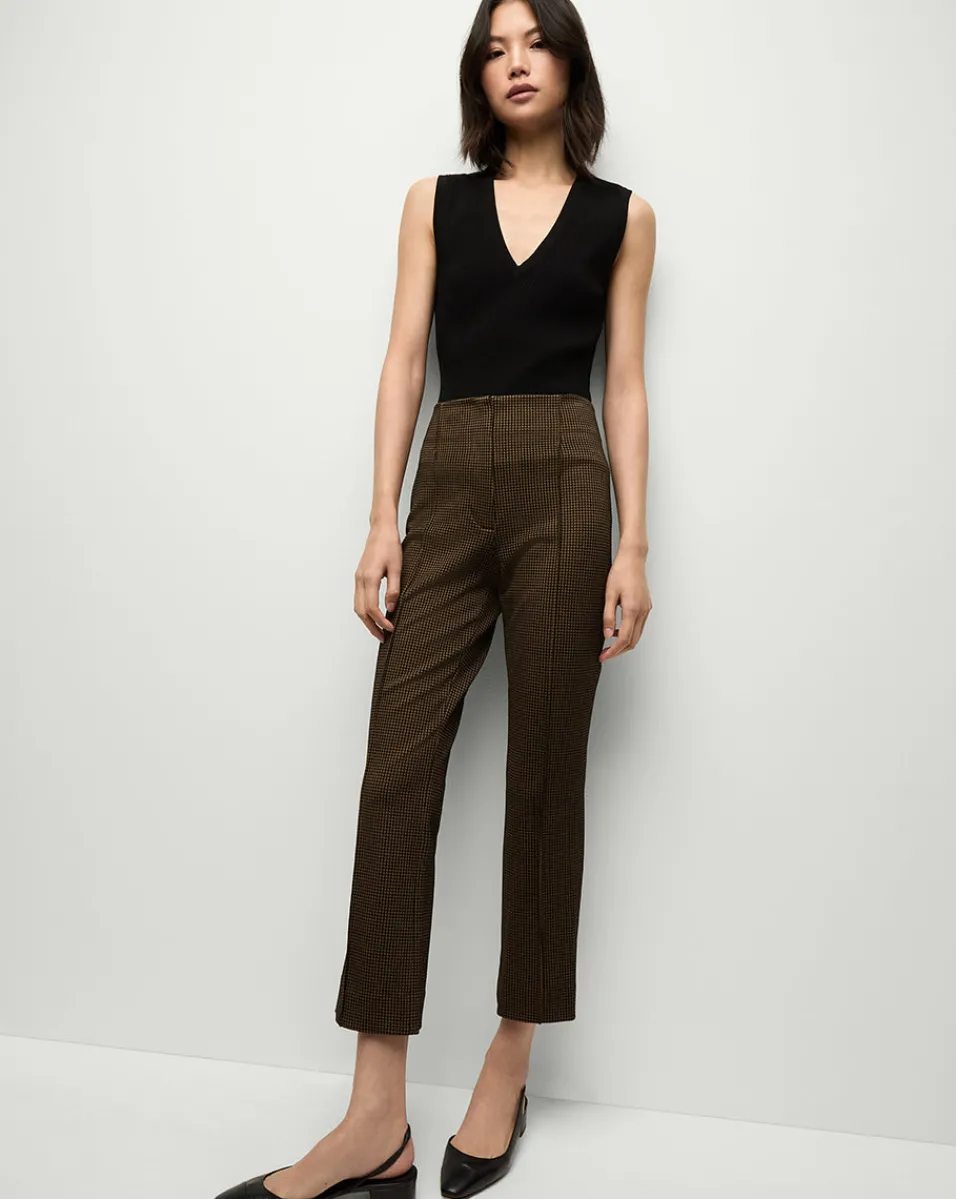 Clearance Veronica Beard Kean Knit Pant in Acorn/Black