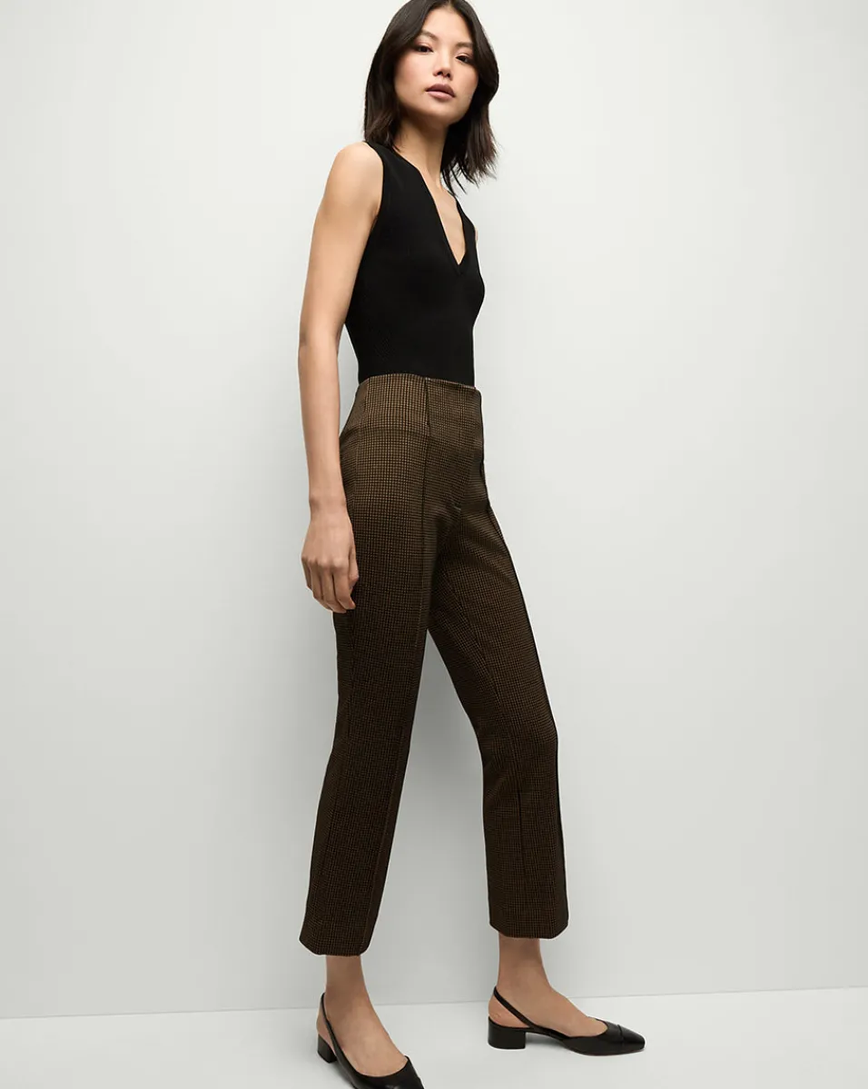 Clearance Veronica Beard Kean Knit Pant in Acorn/Black