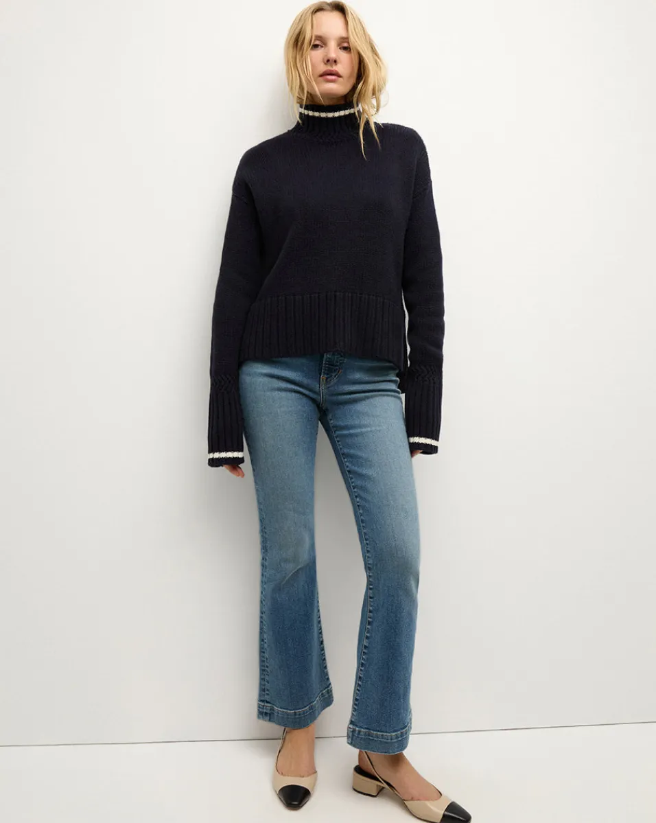 Best Veronica Beard Lancetti Turtleneck Sweater in Navy