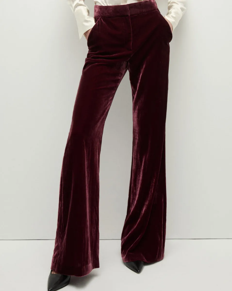 Cheap Veronica Beard Lebone Pant in Wine