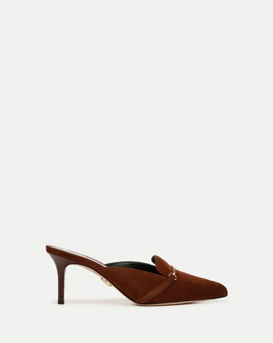 Sale Veronica Beard Leslie Suede Mule in Cedar