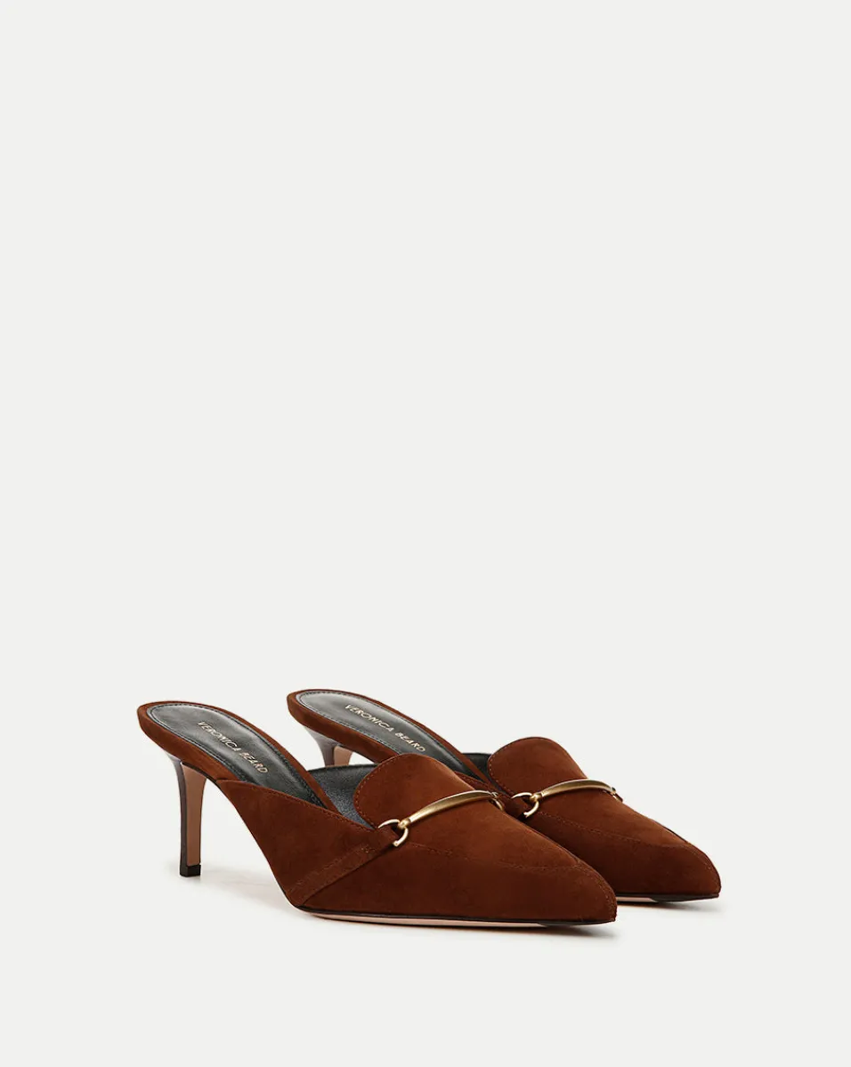 Sale Veronica Beard Leslie Suede Mule in Cedar