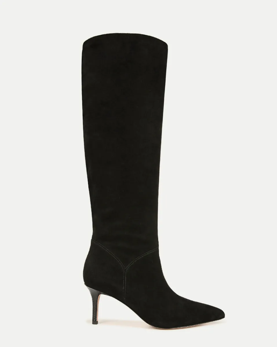 Clearance Veronica Beard Lexington Suede Boot Black