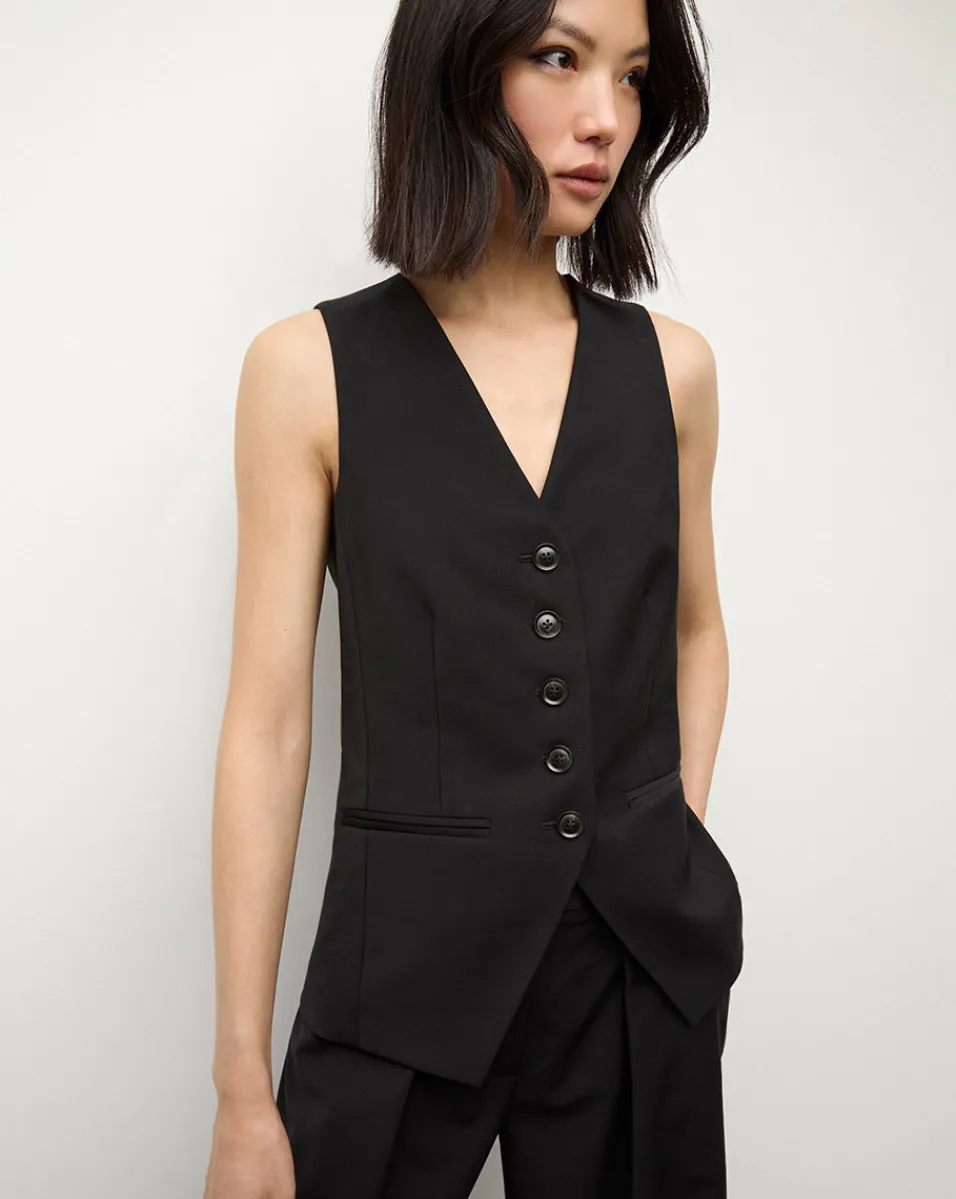 Online Veronica Beard Liff Suit Vest in Black