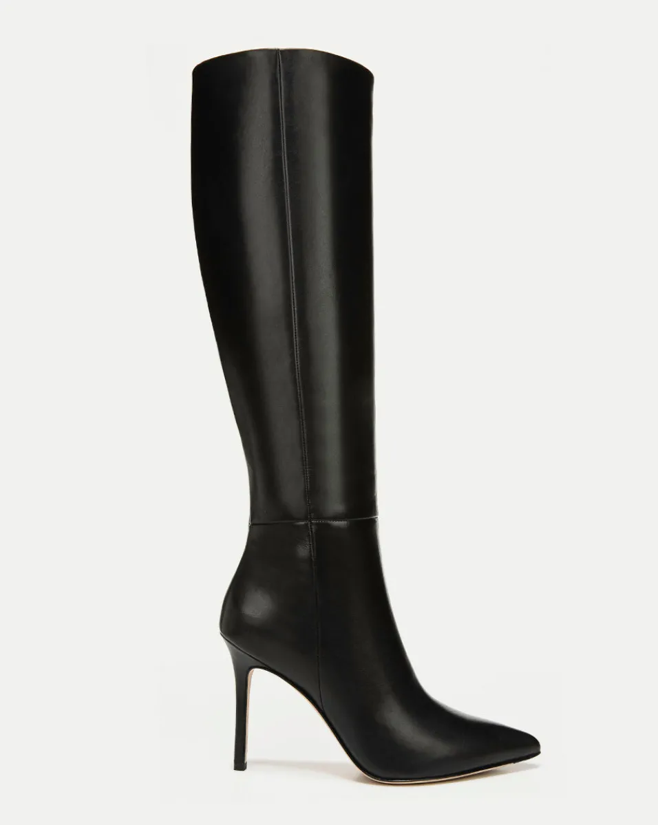 Online Veronica Beard Lisa Leather Tall Boot in Black