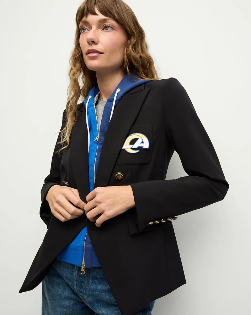 Hot Veronica Beard Los Angeles Rams Dickey Jacket in Black/Gold LosAngelesRams