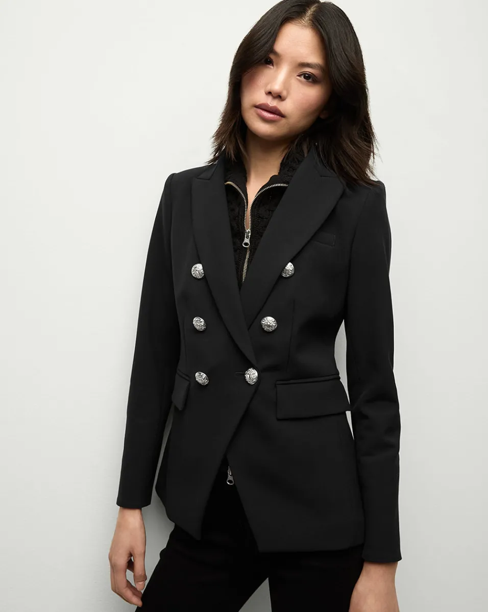 Outlet Veronica Beard Miller Dickey Jacket Black/Silver