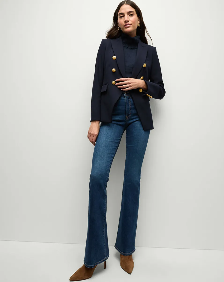 Sale Veronica Beard Miller Dickey Jacket Navy/Gold