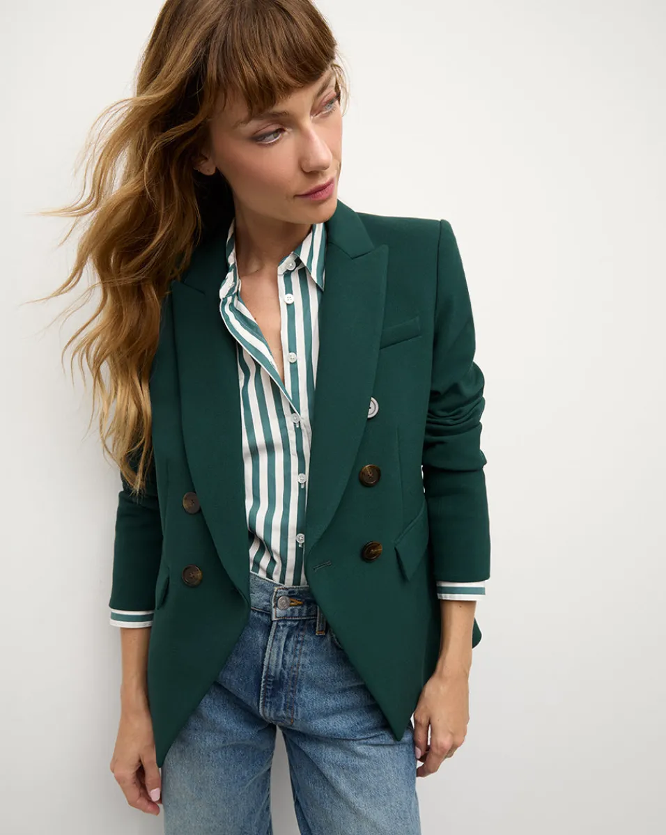 Clearance Veronica Beard Miller Dickey Jacket in Dark Green Pine