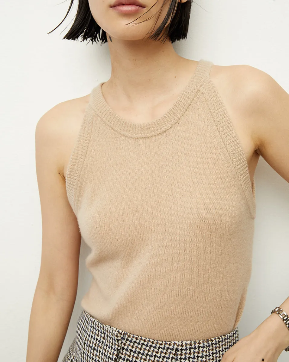 Best Veronica Beard Myrick Cashmere Tank Beige