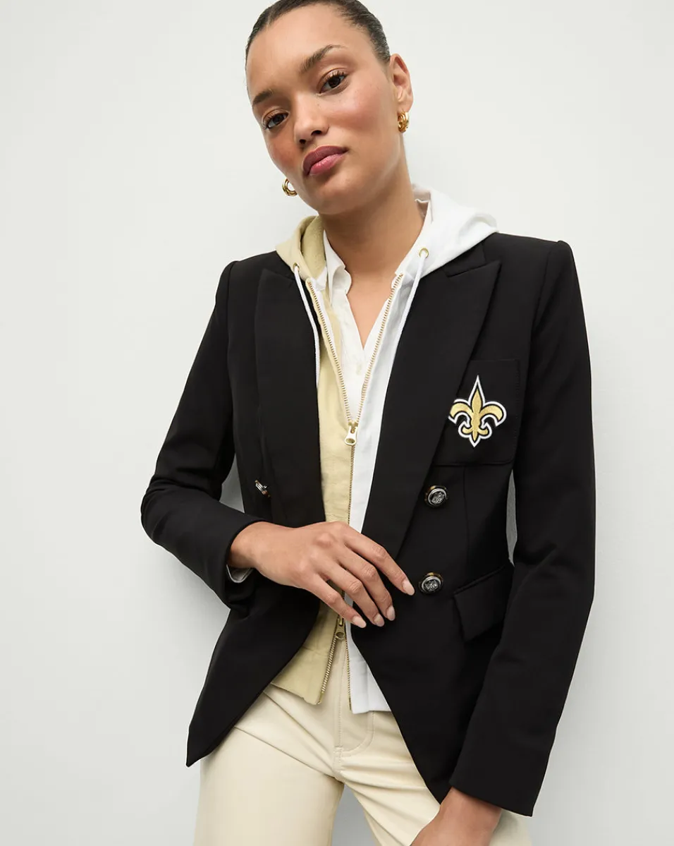 Outlet Veronica Beard New Orleans Saints Dickey Jacket in Black/Gold NewOrleansSaints