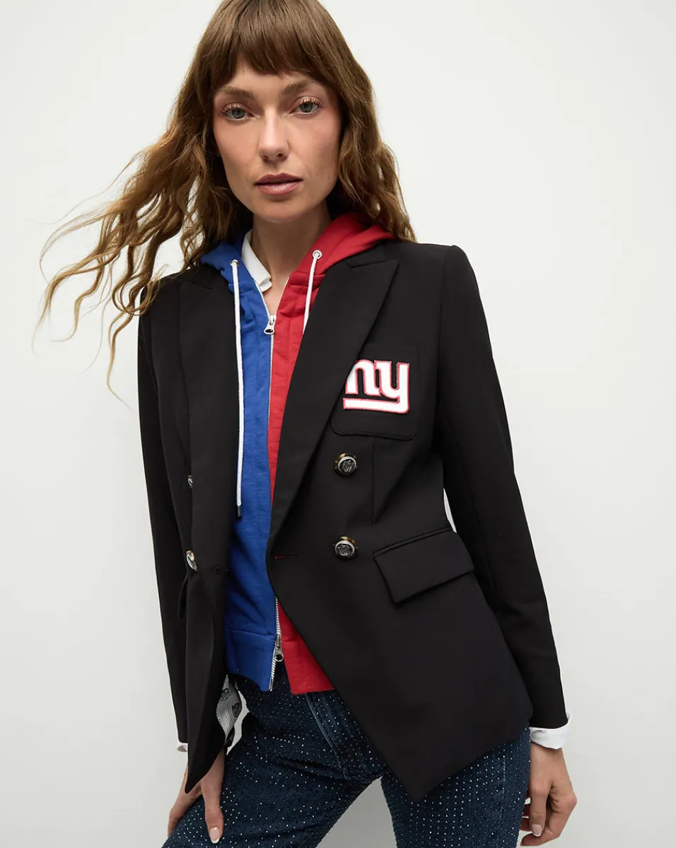 Outlet Veronica Beard New York Giants Dickey Jacket in Black/Silver NewYorkGiants