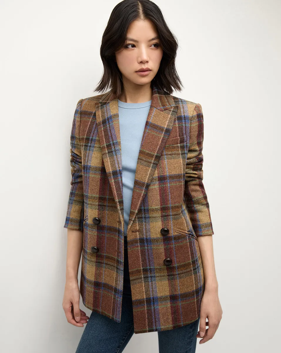 Best Sale Veronica Beard Oria Dickey Jacket in Russet Multi RussetMulti