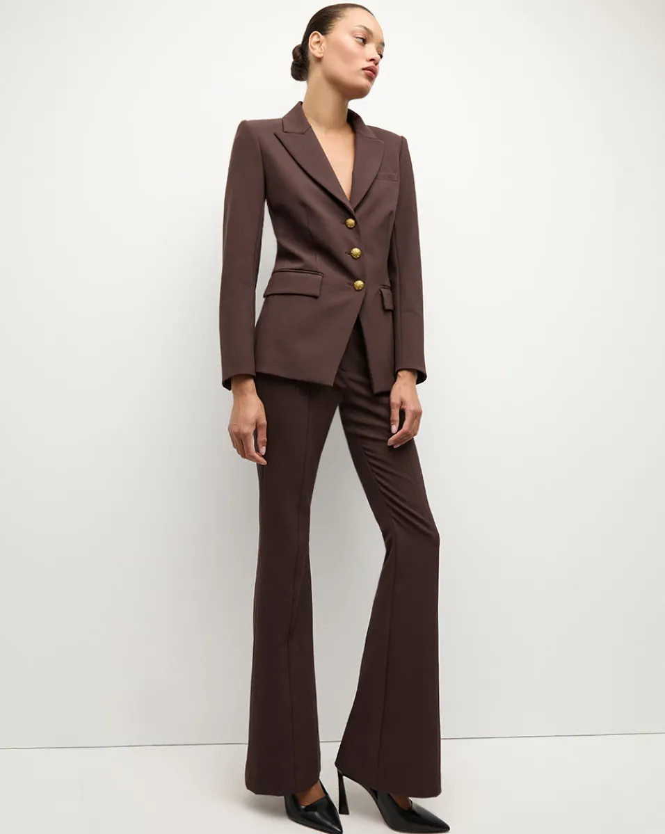 Outlet Veronica Beard Orlane Dickey Jacket in Dark Chocolate DarkChocolate