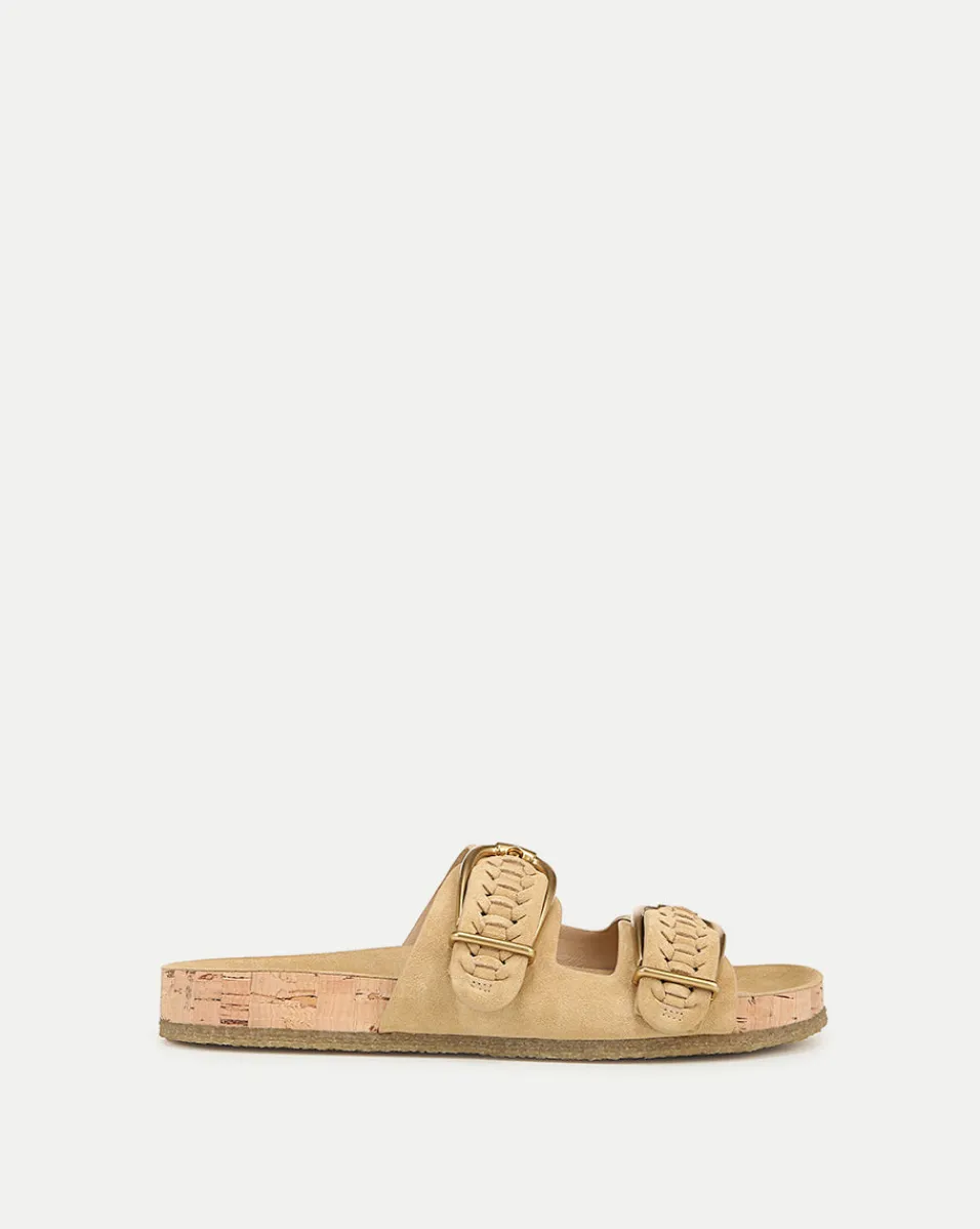 Discount Veronica Beard Paige Buckle Sandal in Desert