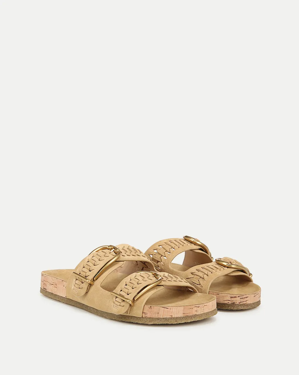 Discount Veronica Beard Paige Buckle Sandal in Desert