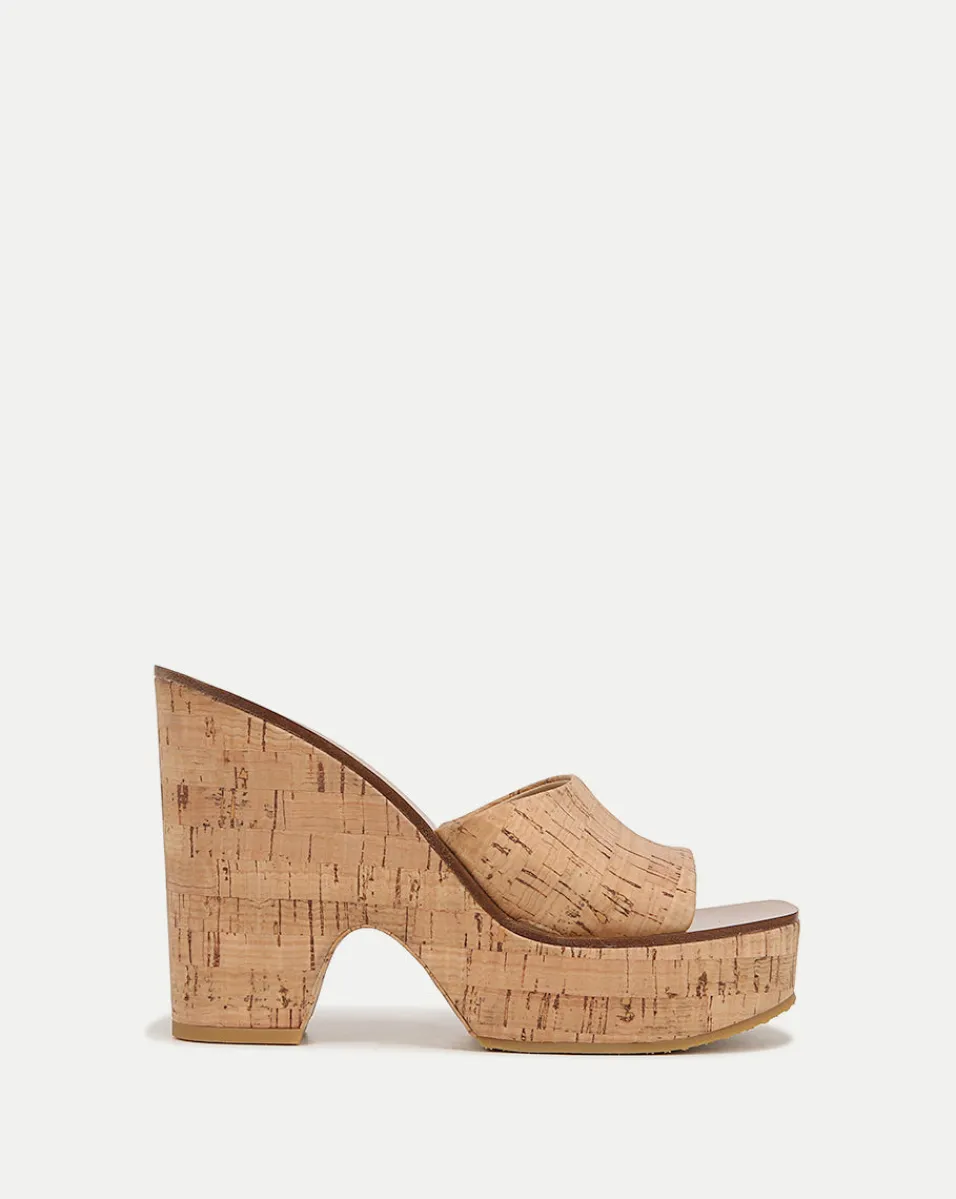 Fashion Veronica Beard Paulita Cork Wedge Sandal Natural