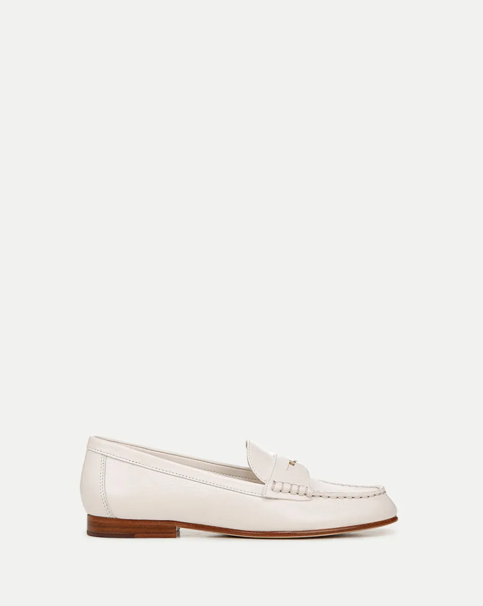 Discount Veronica Beard Penny Leather Loafer in Lily