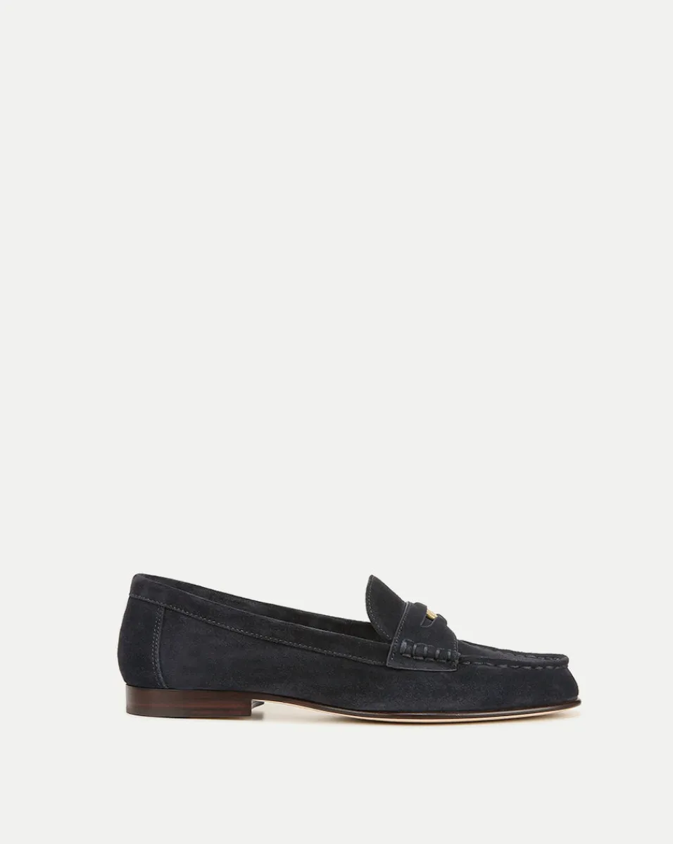 Discount Veronica Beard Penny Suede Loafer Eclipse