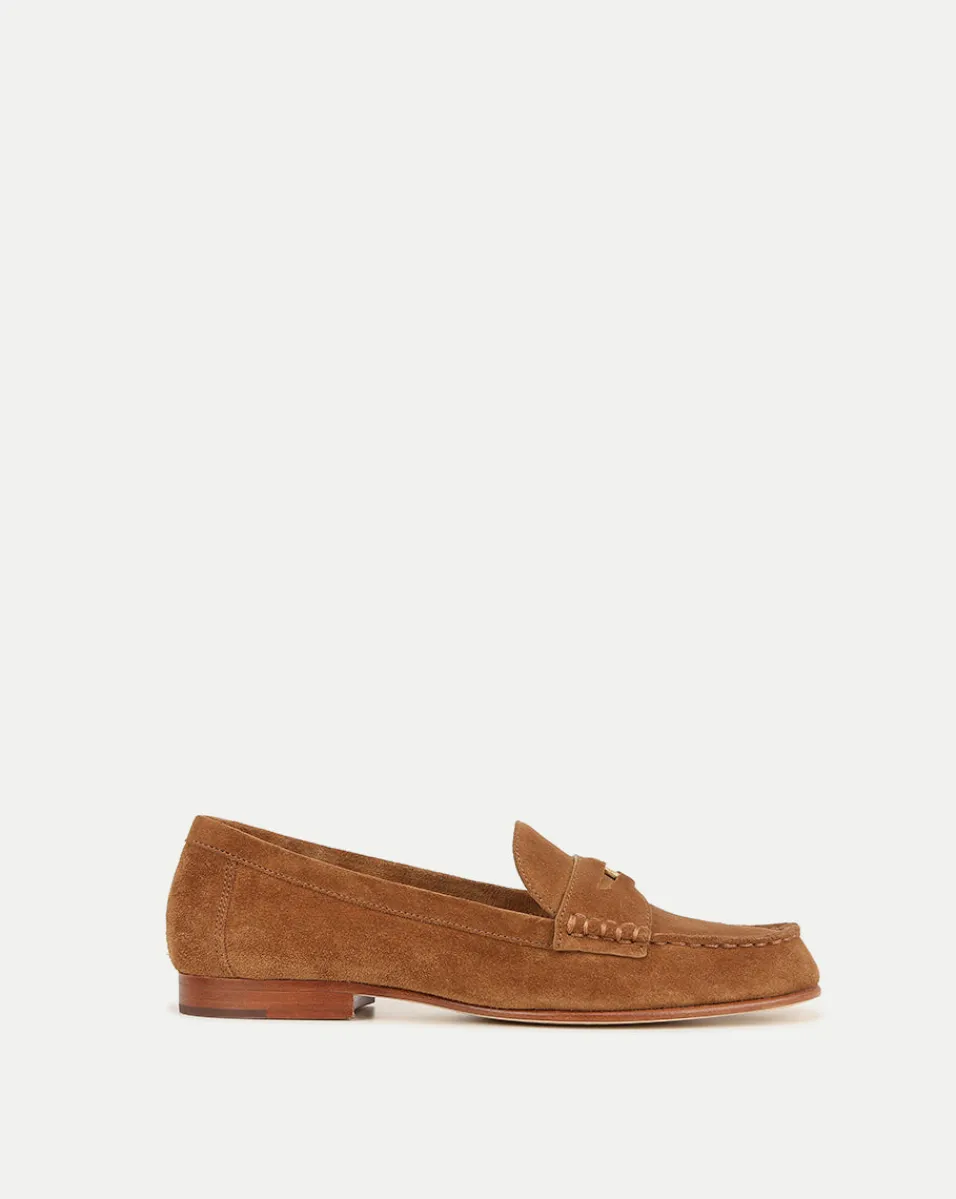 Shop Veronica Beard Penny Suede Loafer Hazelwood