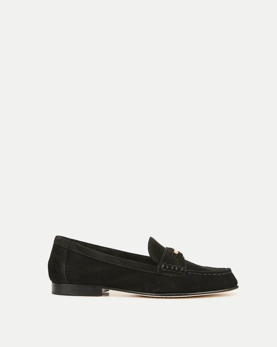 Hot Veronica Beard Penny Suede Loafer Black