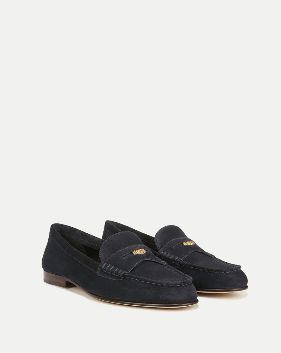 Discount Veronica Beard Penny Suede Loafer Eclipse