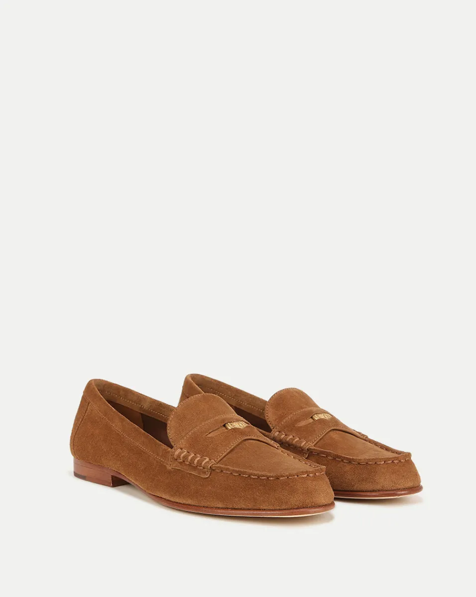 Shop Veronica Beard Penny Suede Loafer Hazelwood