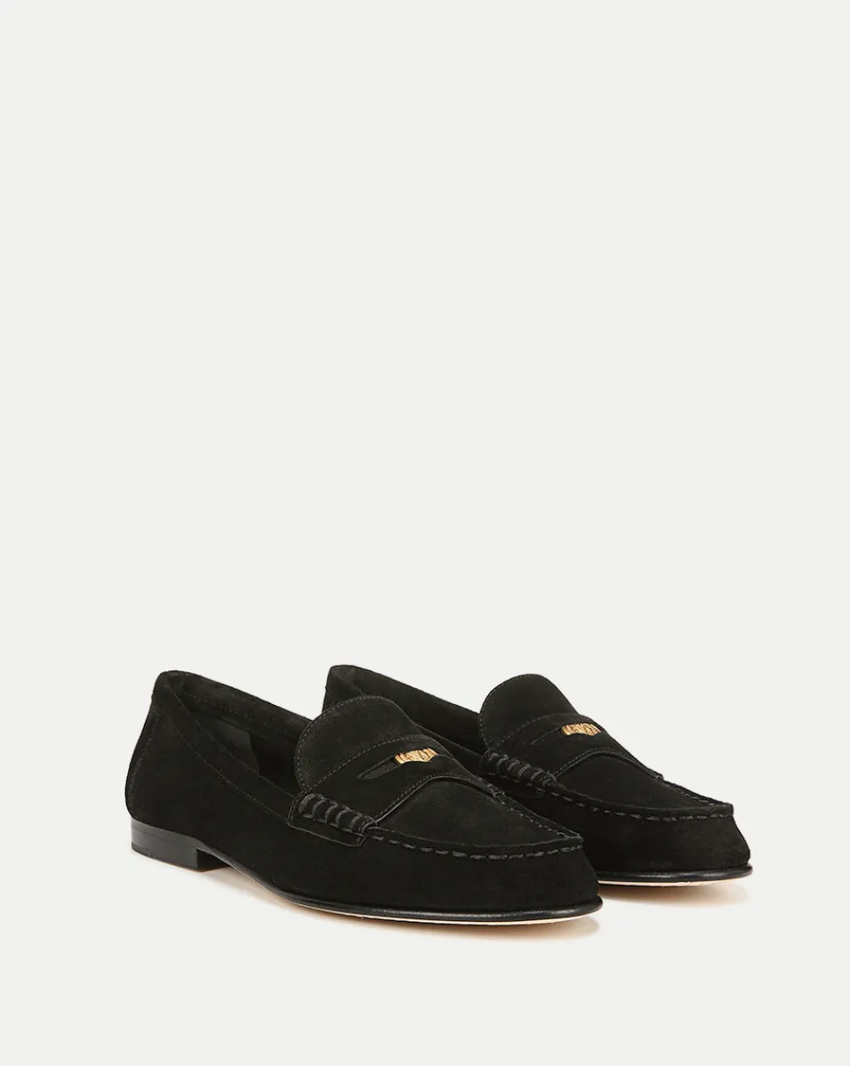 Hot Veronica Beard Penny Suede Loafer Black