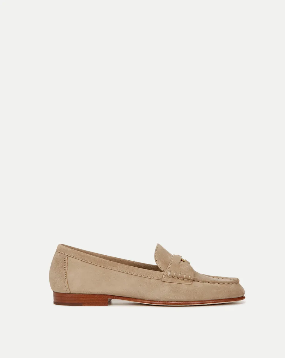 Flash Sale Veronica Beard Penny Suede Loafer in Sand