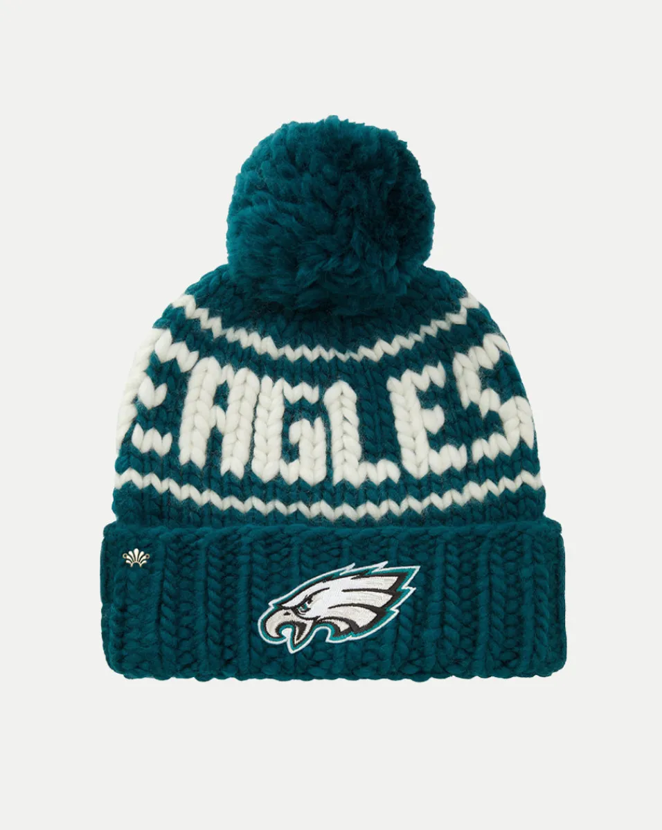 Outlet Veronica Beard Philadelphia Eagles Beanie in Midnight Green MidnightGreen