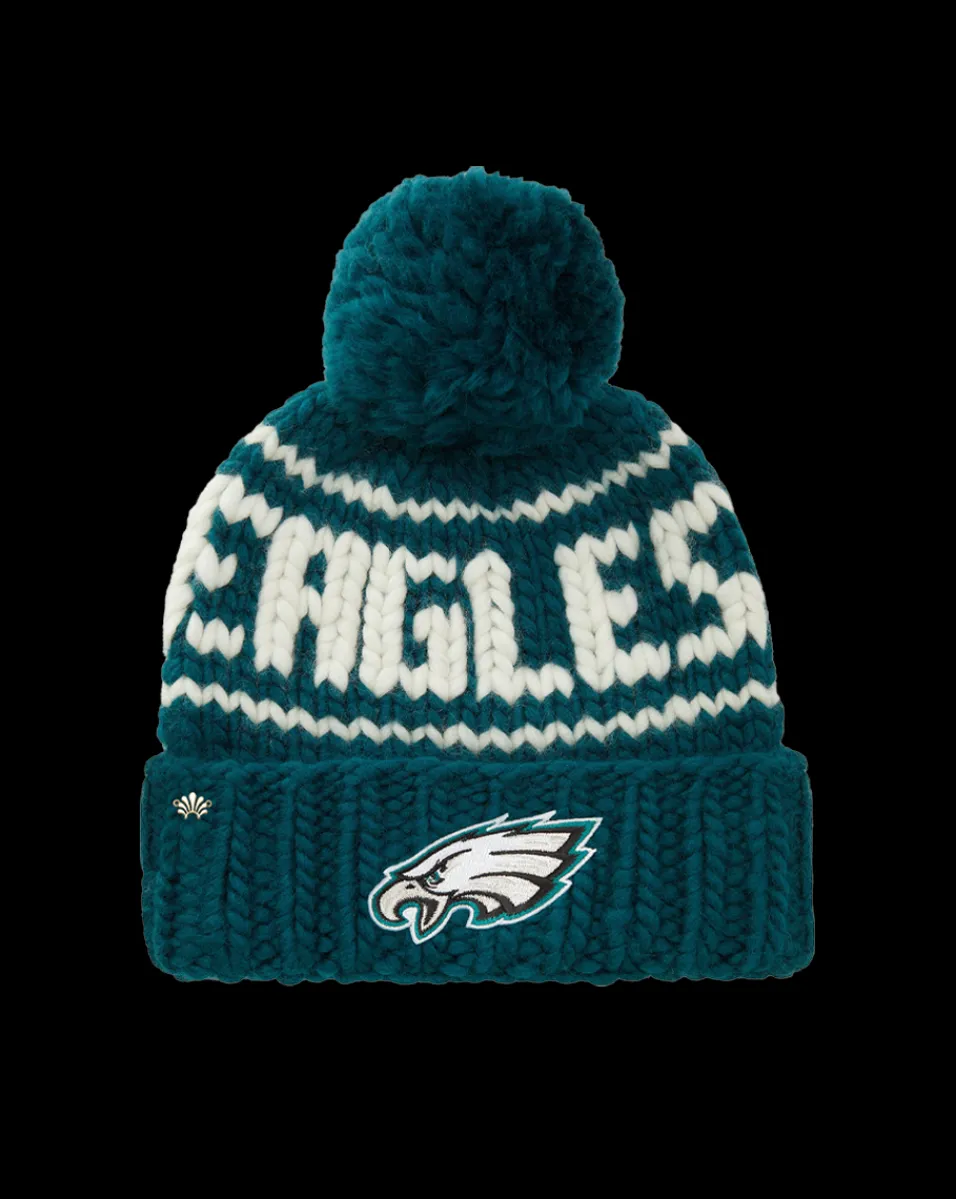 Outlet Veronica Beard Philadelphia Eagles Beanie in Midnight Green MidnightGreen