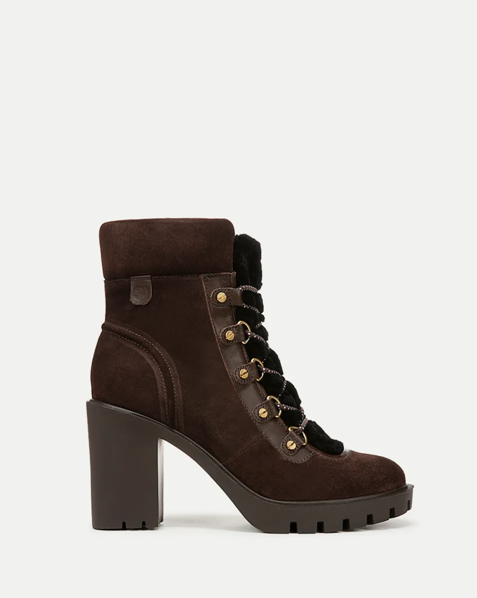 Clearance Veronica Beard Reece Lug Bootie in Espresso