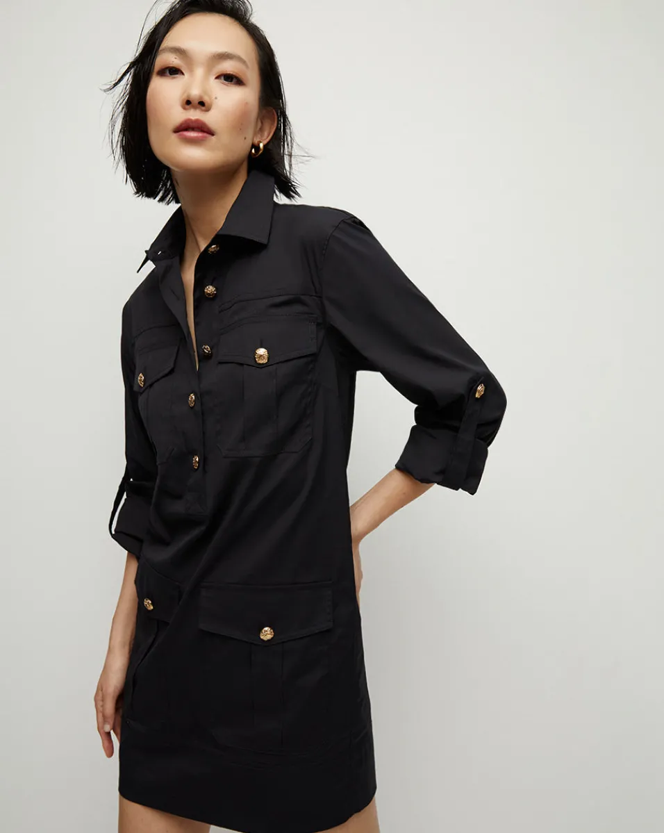 Store Veronica Beard Saude Cargo Dress in Black