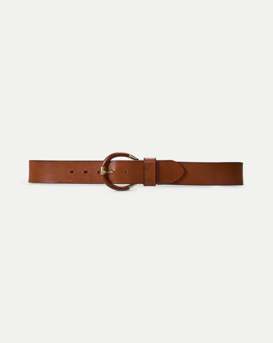 Best Veronica Beard Sibilla Leather Belt in Brown