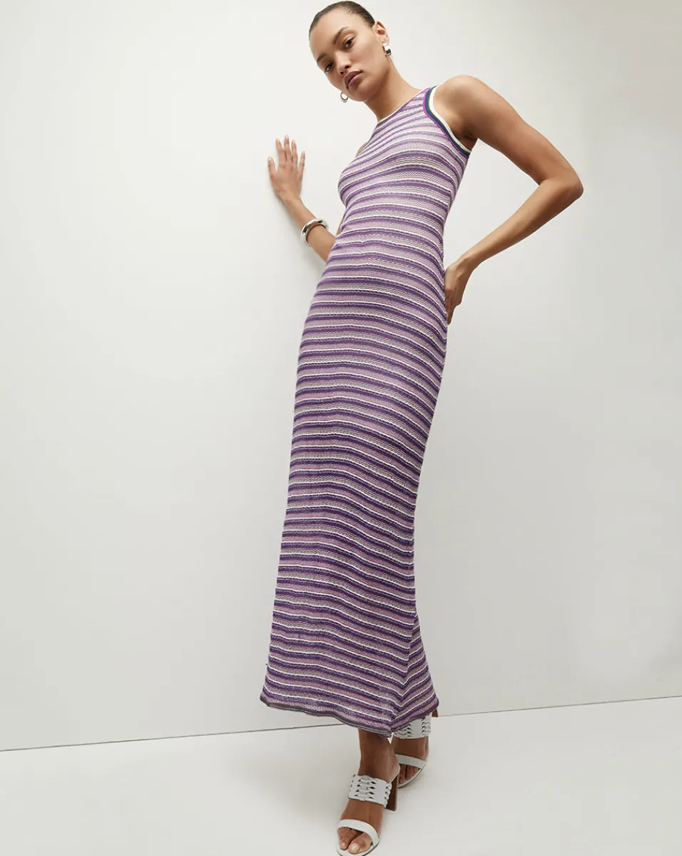 Best Sale Veronica Beard Sivan Striped Knit Dress Multi