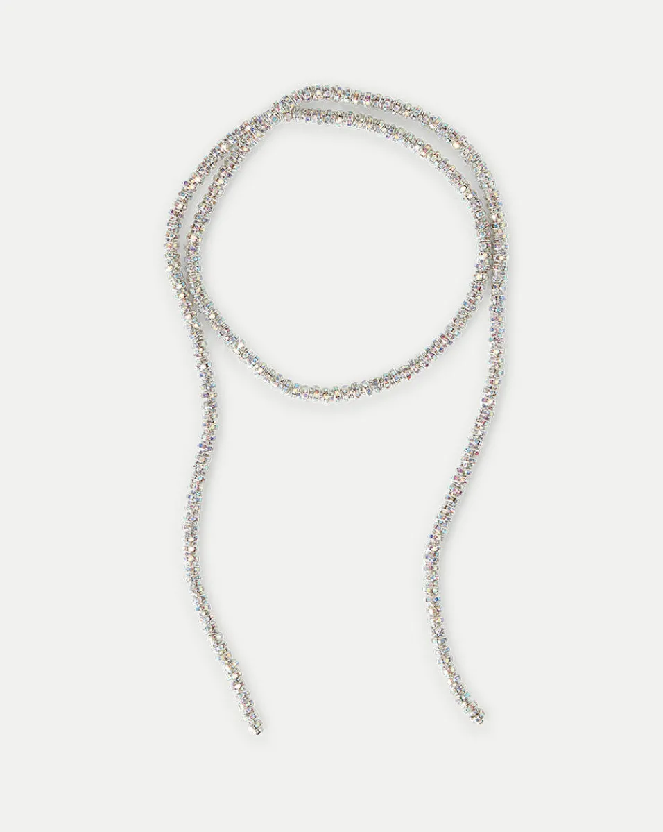 Online Veronica Beard Skinny Serpent Chain Necklace in Silver