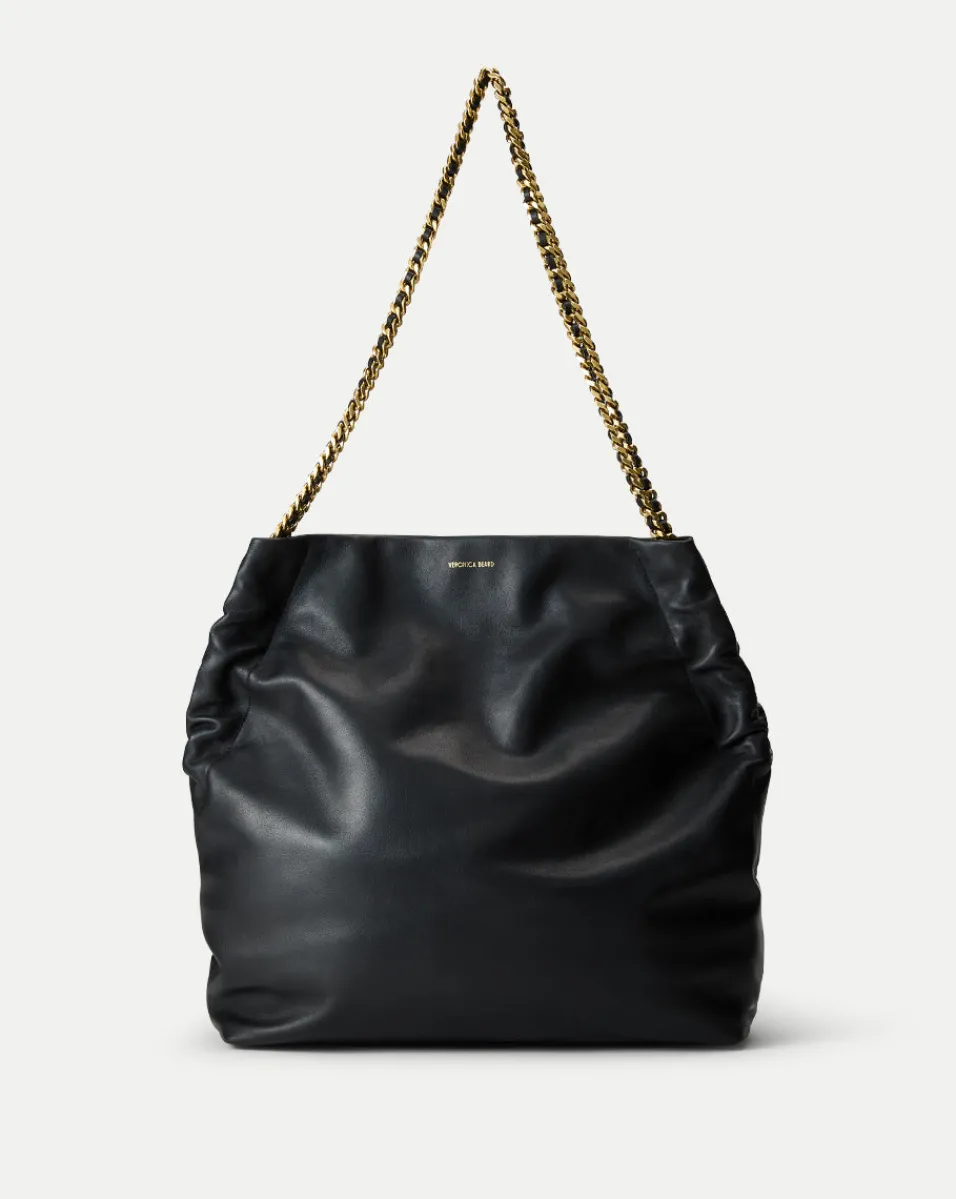 Cheap Veronica Beard Slouch Shoulder Bag in Black