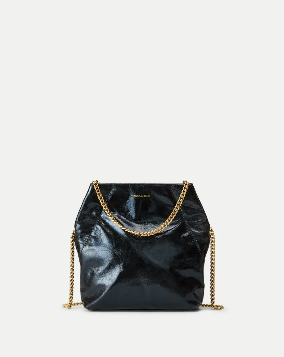 Fashion Veronica Beard Small Slouch Shoulder Bag in Black