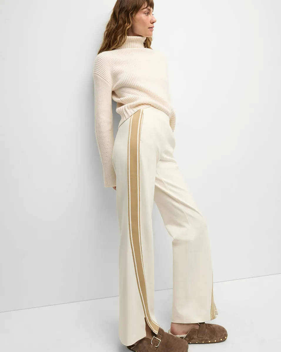 Flash Sale Veronica Beard Sun Valley Petra Flare Pants in Natural/White