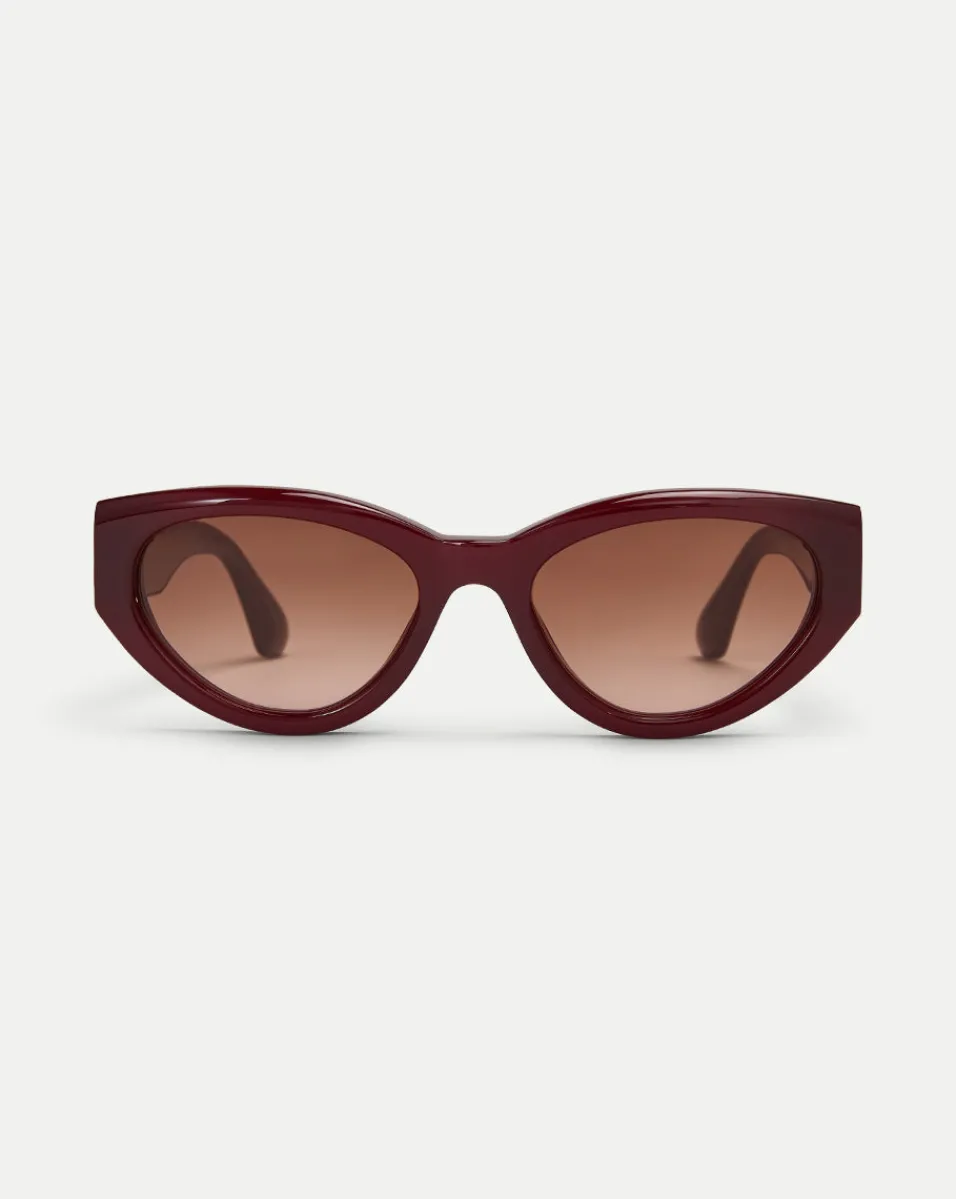 Fashion Veronica Beard 06 Sunglasses in Burgundy