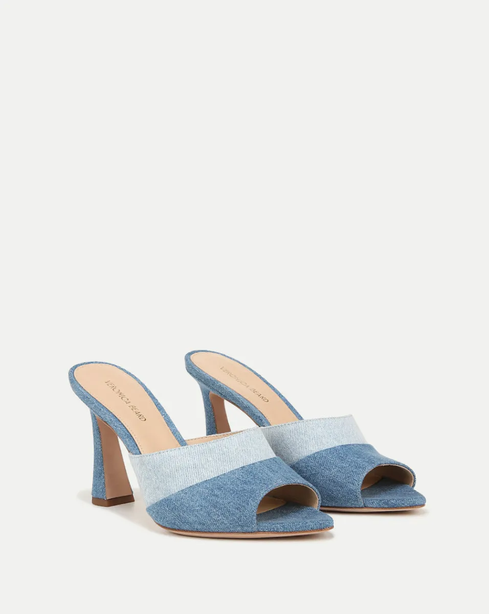 Best Veronica Beard Thora Denim Mule in Blue