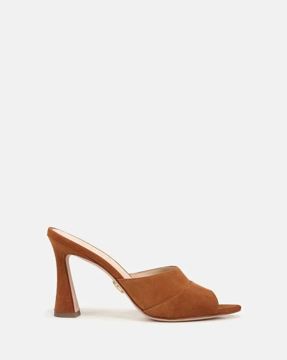 Online Veronica Beard Thora Suede Mule in Caramel