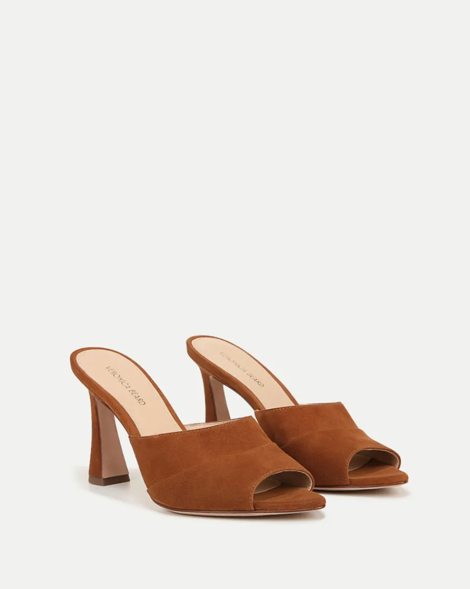 Online Veronica Beard Thora Suede Mule in Caramel